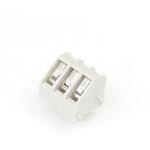 ターミナルブロック 3極 5.08mmピッチ 灰 斜め向き GB