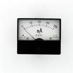 パネルメーター アナログ電流計 DC200mA 富士計測器