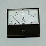 パネルメーター アナログ電流計 DC2A 富士計測器