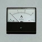 パネルメーター アナログ電流計 DC3A 富士計測器