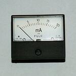 パネルメーター アナログ電流計 DC20mA 富士計測器