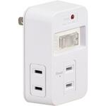 HS-A3BH-W 電源タップ 発煙ガード スイッチ付 3個口 オーム電機