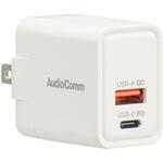 PDチャージャー 20W GaN採用 USB-A/C急速充電 オーム電機