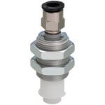 真空パッドホルダ単体 スプリング式軽量タイプ 真空取出し口上ワンタッチ継手 PISCO(ピスコ)