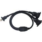 CT2-B3T 2分岐電源コード 防雨型 1500Wまで 2芯専用 GOODGOODS(グッド・グッズ)