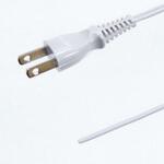 プラグ付コード 灰 0.75sq 2m ノーブランド