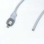 プラグ付コード 灰 0.75sq ノーブランド