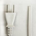 プラグ付コード 白 0.75sq 2m ノーブランド