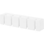 フィルムフックシリコーン歯ブラシホルダー タワー 5連 ホワイト 山崎実業