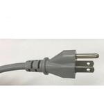 接地3Pプラグ付き電源コード(3m 灰色) KHD