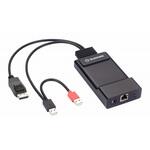 EMD200DP-T KVMエクステンダー Emerald ZeroU IP-KVMトランスミッタ(DPx1 USBx2 1000BASE-Tx1) ブラックボックス