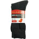 「ほんわかLIFE」ウール混パイル先丸2Pチャコール ハヤシ[靴下]