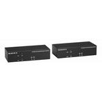 KVXLCH-200 デュアルディスプレイ対応 KVMエクステンダーキット(HDMI/USB) ブラックボックス