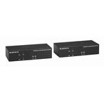 KVXLCHF-200 デュアルディスプレイ対応 KVMエクステンダーキット(HDMI/USB/光ファイバ) ブラックボックス