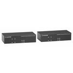 KVXLCHDPF-200 デュアルディスプレイ対応 KVMエクステンダーキット(DP/HDMI/USB/光ファイバ)(モニタ側：HDMIx2) ブラックボックス