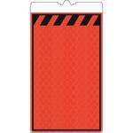 カラーコーン用標識コーンサインオレンジ高輝度反射 無地枠線入 仙台銘板