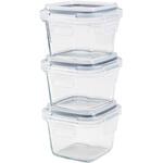 耐熱ガラスミニ保存容器3P スクエア シービージャパン