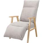 リクライニングウッドアームチェア アイリスオーヤマ