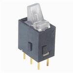 全面照光ロッカスイッチ赤ON-ON NKKスイッチズ(旧:日本開閉器)