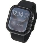 アップルウォッチ カバー Series 11/10 [42mm] フルカバー 強化ガラス 10H メタリック 耐衝撃PCフレーム エレコム