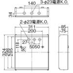 点滅形壁埋込誘導灯埋込BOX 東芝ライテック