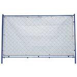 ガードフェンスシート メッシュタイプ 白無地  【取付紐付】 仙台銘板