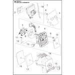 ゼノア エンジンブロワー HBZ260LV 部品 キャブレタおよびエアフィルター ゼノア