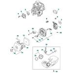 ゼノア エンジン刈払機 TKZ235 部品 Carburetor and fuel supply group ゼノア