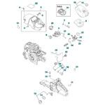 ゼノア エンジンチェーンソー GZ3950 部品 Carburetor and fuel supply group ゼノア