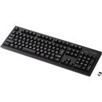 ワイヤレスキーボード 無線 メンブレン 高耐久 メカニカル ブラック エレコム