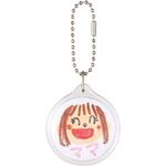 58335 ワンタッチクリアキーホルダー 丸型 アーテック