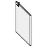 CD13用アルミ扉左右2枚 カナレ電気