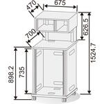フレームレクチャー卓(ガラス扉無) カナレ電気