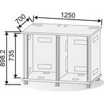 フレーム式木卓(ガラス扉無) カナレ電気