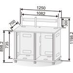 フレーム式木卓(ガラス扉無) カナレ電気