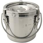 18-8 給食缶 仔犬印(本間製作所)