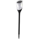 ソーラーガーデンライト 調色対応 高さ調整 可 IP65防水 オーム電機