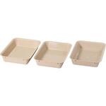 クックサイド 角型ザル・トレー3点セット パール金属