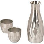 バープレミアム ダイヤカット徳利 お猪口セット パール金属