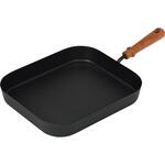 バーニスタ 鉄製角型片手グリルパン パール金属