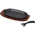 バーニスタ 鉄鋳物製ステーキ皿(小判型) パール金属