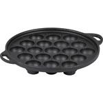 バーニスタ 鉄鋳物製IH対応たこ焼きプレート(19穴) パール金属