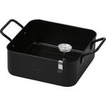 バーニスタ 鉄製温度計付正方型天ぷら鍋 パール金属