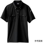 6080-90-4L 半袖ポロシャツ 黒 6080-90シリーズ ジーベック