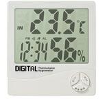 デジタル温湿度計(時計/カレンダー付) エンペックス気象計