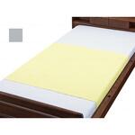 お徳用綿混パイル防水シーツ2枚組 グレー ウェルファン