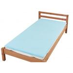 まごころ防水シーツベッドパッド型やわらかパイル サックス S ウェルファン