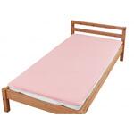 まごころ防水シーツベッドパッド型やわらかパイル ピンク W ウェルファン
