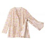 全開タイプパジャマトップ(長袖・マジックテープ) ピンク M～L ワコール