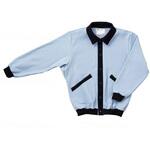 スクエアニット室内着(えり付き前開きタイプ) サックス 3L 大阪エンゼル